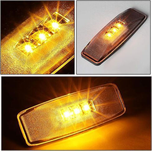 Auto Dynasty - 4 Pieces Dually Bed Fender LED Side Marker Light Compatible with Dodge Ram 1500 2500 3500 94-02 in Saudi Arabia