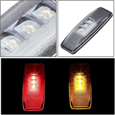 Auto Dynasty - 4 Pieces Dually Bed Fender LED Side Marker Light Compatible with Dodge Ram 1500 2500 3500 94-02 in Saudi Arabia