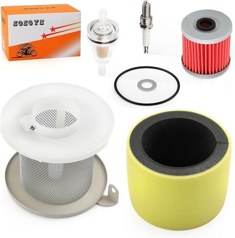 Air Filter + Guide kit w/Oil Filter For Kawasaki Bayou 220 250 KLF 220 250 1988-2011 Bayou 300 KLF300-B 1988 in Saudi Arabia