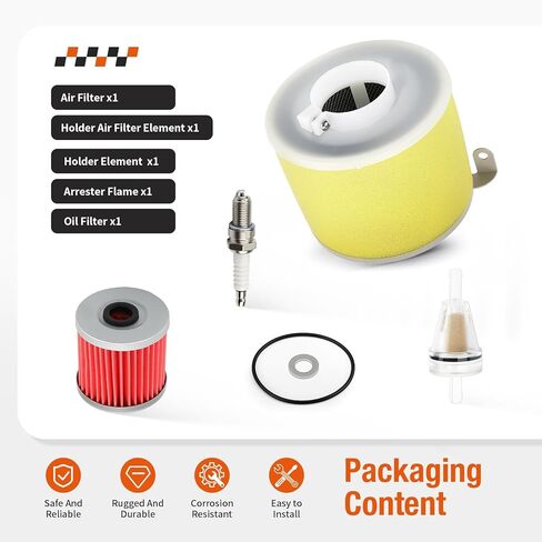 Air Filter + Guide kit w/Oil Filter For Kawasaki Bayou 220 250 KLF 220 250 1988-2011 Bayou 300 KLF300-B 1988 in Saudi Arabia