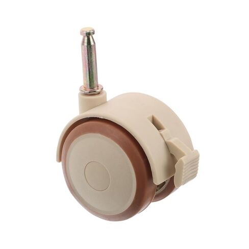 Casters Replacement with Brake Swivel Furniture Wheels Lockable Noise-reducing Threaded Rubber Roller Part for Table Cabinet Shelf in Saudi Arabia