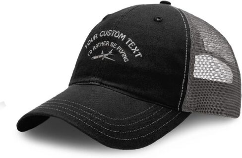 Richardson Soft Mesh Cap Hat Embroidered Kc-10 I'd Rather Be Flying Embroidery Trucker Hats for Men & Women in Kuwait