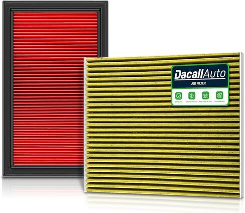 3.5L GAS ONLY Dacall Air Filter Set fit for Nissan Pathfinder (2013-2020), Murano (2015-2024), Maxima (2016-2023), Altima (2013-2018), for INFINITI QX60 (2014-2020), Replace 16546-AA020 27277-3JC1A in Kuwait