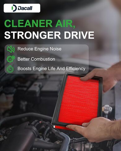 3.5L GAS ONLY Dacall Air Filter Set fit for Nissan Pathfinder (2013-2020), Murano (2015-2024), Maxima (2016-2023), Altima (2013-2018), for INFINITI QX60 (2014-2020), Replace 16546-AA020 27277-3JC1A in Kuwait