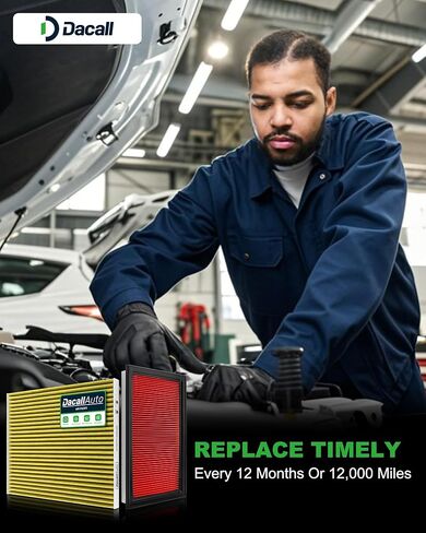 3.5L GAS ONLY Dacall Air Filter Set fit for Nissan Pathfinder (2013-2020), Murano (2015-2024), Maxima (2016-2023), Altima (2013-2018), for INFINITI QX60 (2014-2020), Replace 16546-AA020 27277-3JC1A in Kuwait