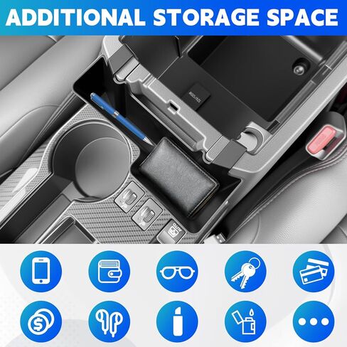 ترقية وحدة التحكم المعلقة المنظم تناسب 2010-2024 Toyota 4Runner وحدة التحكم المركزية صينية تخزين مسند الذراع صندوق معلق متوافق مع الملحقات الداخلية 4Runner (ترقية وحدة التحكم المعلقة) in Kuwait