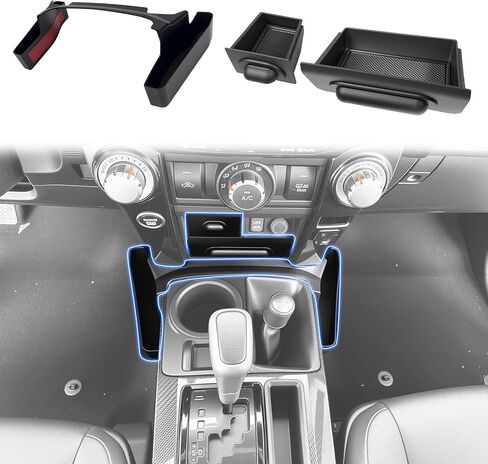 ترقية وحدة التحكم المعلقة المنظم تناسب 2010-2024 Toyota 4Runner وحدة التحكم المركزية صينية تخزين مسند الذراع صندوق معلق متوافق مع الملحقات الداخلية 4Runner (ترقية وحدة التحكم المعلقة) in Kuwait