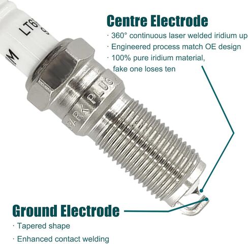 Iridium Spark Plugs SP530 Set of 4pcs Compatible With Ford Fusion S SE SEL Mercury Milan Base Premier 2006 2007 2008 2009 2.3L L4 in Kuwait