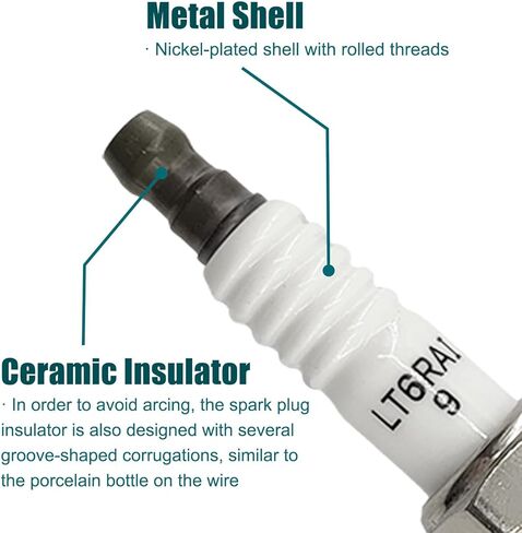 Iridium Spark Plugs SP530 Set of 4pcs Compatible With Ford Fusion S SE SEL Mercury Milan Base Premier 2006 2007 2008 2009 2.3L L4 in Kuwait