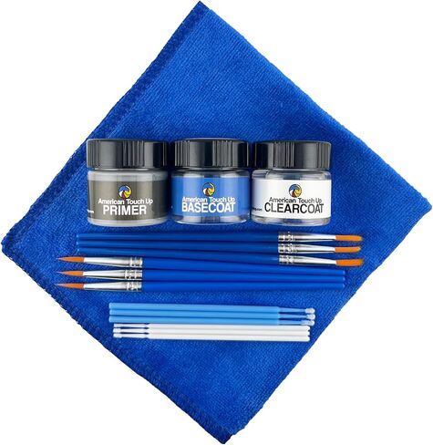 American Touch Up Paint Exact Match Compatible with Toyota 8X0 Heritage Blue - Paint Jar, Full in Kuwait