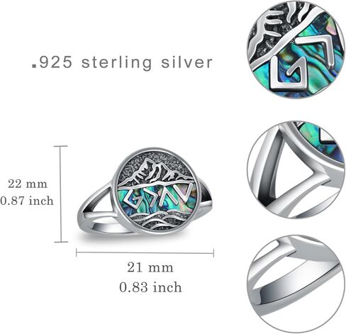 God Is Greater Than The Highs And Lows Ring 925 Sterling Silver Highs And Lows Mountain Jewelry Gifts For Women in Kuwait