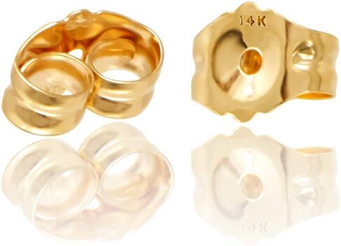 14KT Yellow Gold Ball Stud Earrings With Butterfly Pushbacks (2MM) in Saudi Arabia