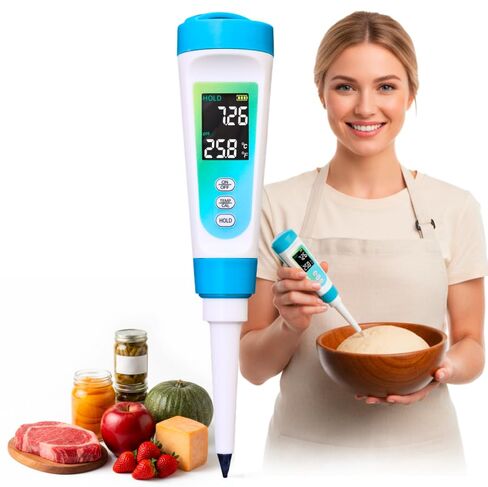 Digital pH Meter for Water - 0.01 pH Accuracy, 0-14 pH Range Tester for Hydroponics, Pools, Drinking Water, and Aquariums - Pocket-Size pH Tester with ATC and Calibration Powders (Batteries Included) in Saudi Arabia