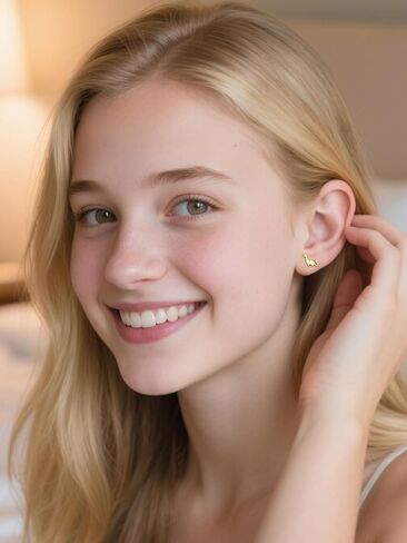 Tiny Dinosaur Stud Earrings for Women Silver Plated Hypoallergenic Cute Small Tanystropheus Dino Mini Studs Cartilage Post Dainty Minimalist Piercing Jewelry Gifts in Saudi Arabia
