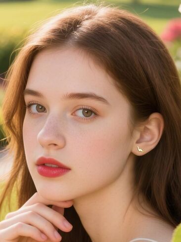 Tiny Dinosaur Stud Earrings for Women Silver Plated Hypoallergenic Cute Small Tanystropheus Dino Mini Studs Cartilage Post Dainty Minimalist Piercing Jewelry Gifts in Saudi Arabia