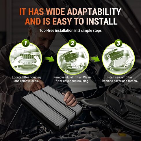 2Pcs Engine & Cabin Air Filters, Fit for 2005-2010 Chevy Cobalt, 2007-2010 Pontiac G5, 2005-2006 Pontiac Pursuit, CA9969, CF10361 in Kuwait