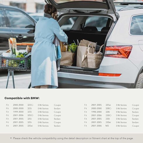 YHTAUTO استبدال الصدمات بدعامات الغاز الخلفية لسيارات BMW 2000 323Ci/328Ci، 1999-2000 323i، 2001-2006 325Ci/330Ci/M3، 2001-2005 325i/325xi/330i/330xi، 1998-2000 328i، مجموعة من دعامتين للرفع in Saudi Arabia