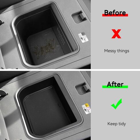 LUCKEASY Armrest Box Cool Box for 2024 2025 2026 to-yota Land Cruiser Prado 250/ Lexus GX 550 (Only Fit Cool Box) for Prado 250 Accessories Center Console Organizer ABS Insert Tray Black in Kuwait