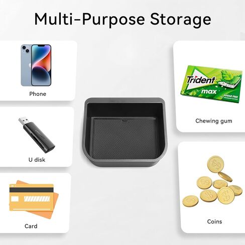 LUCKEASY Armrest Box Cool Box for 2024 2025 2026 to-yota Land Cruiser Prado 250/ Lexus GX 550 (Only Fit Cool Box) for Prado 250 Accessories Center Console Organizer ABS Insert Tray Black in Kuwait