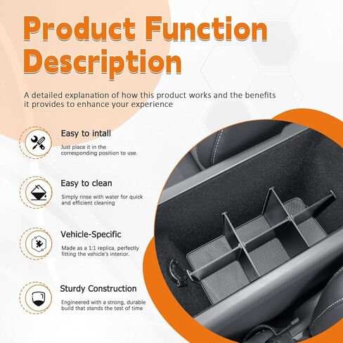 فواصل وحدة التحكم المركزية TACOBRO متوافقة مع ملحقات Toyota Camry (XSE/XLE/SE/LE) 2025 2026، منظم تخزين تحت المقعد من الجيل التاسع Camry in Saudi Arabia