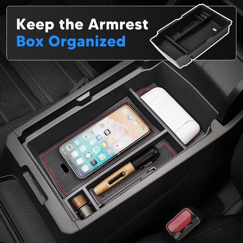 4PCS Center Console Organizer for Honda CR-V 2023-2026, Dashboard Storage Tray with Phone Holder Accessories Lower Center Console Organizer for CRV, Armrest Hidden Storage Interior with Anti-Slip Mats in Saudi Arabia