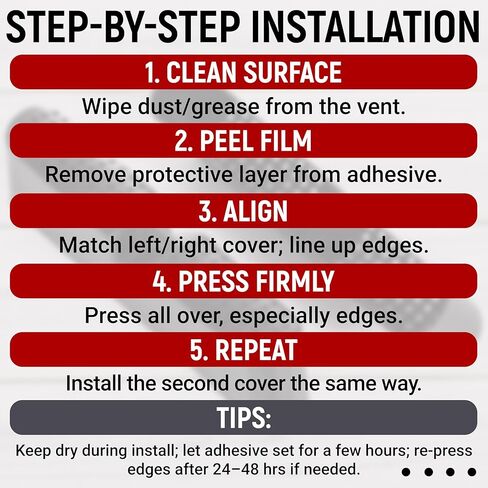 Car Air Vent Trim Covers Compatible with BMW X5/X6/X7 2019-2024, Durable Plastic Air Outlet Vent Protect, Set of 2 in Kuwait