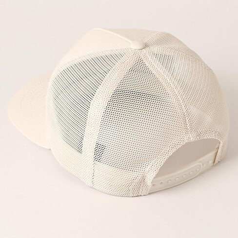 MIRMARU Solid Color Plain 5 Panels Trucker Baseball Cap with Mesh Back Hat for Men Women in Saudi Arabia