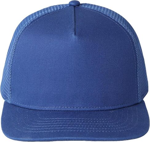 MIRMARU Solid Color Plain 5 Panels Trucker Baseball Cap with Mesh Back Hat for Men Women in Saudi Arabia