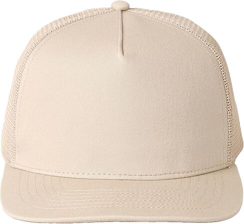 MIRMARU Solid Color Plain 5 Panels Trucker Baseball Cap with Mesh Back Hat for Men Women in Saudi Arabia