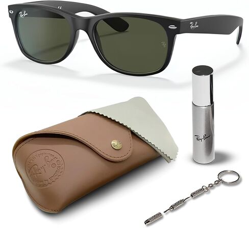 Ray-Ban RB2132F NEW WAYFARER MATTE Square Shaped Sunglasses for Men & Women with Official RAYBAN Eyewear Kit in Saudi Arabia