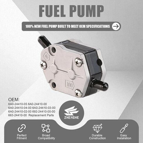 مضخة وقود جديدة لمحركات ياماها الخارجية 25-90HP 6A0-24410-05 6A0-24410-00 6A0-24410-04-00 6A0-24410-03-00 6A0-24410-02-00 692-24410-00-00 663-24410-00 قطع الغيار in Kuwait
