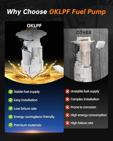 OKLPF Electric Fuel Pump Module Assembly Compatible With 2003 2004 2005 2006 2007 2008 2009 Nissan 350Z,2004-2006 Infiniti G35,2006-2008 M35 M45,V6 3.5L V8 4.5L,Replace E8534M SP4018M in Kuwait