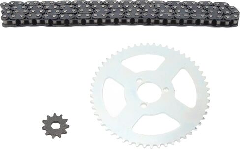 T8F Front and Rear Sprocket Chain High Strength for Mini Dirt ATV Pocket Bikes - Upgrade Your Mini Bikes with HighStrength Sprocket Chain in Saudi Arabia