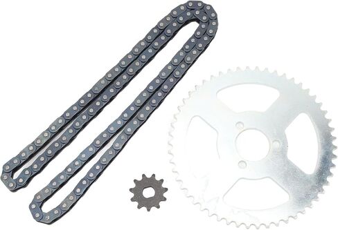 T8F Front and Rear Sprocket Chain High Strength for Mini Dirt ATV Pocket Bikes - Upgrade Your Mini Bikes with HighStrength Sprocket Chain in Saudi Arabia