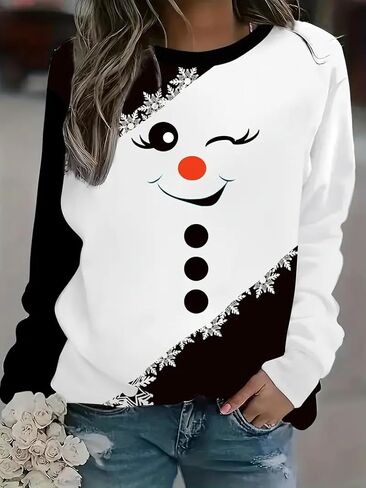 Sweatshirts for Plus Size Women Crewneck Long Sleeve Lightweight Pullover Sweaters Fashion Tops Outfits in Saudi Arabia