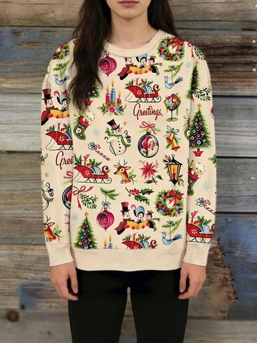 Sweatshirts for Plus Size Women Crewneck Long Sleeve Lightweight Pullover Sweaters Fashion Tops Outfits in Saudi Arabia