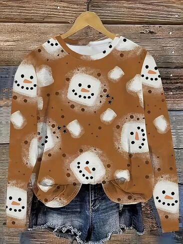 Sweatshirts for Plus Size Women Crewneck Long Sleeve Lightweight Pullover Sweaters Fashion Tops Outfits in Saudi Arabia