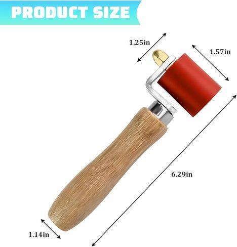 Car Silicone Seam Roller, 40mm Smoothing Press Seam Handheld Roller Tool for PVC, TPO, EPDM, Automotive Audio Sound Deadening Hand Welding Tool, Universal for Vehicles in Kuwait