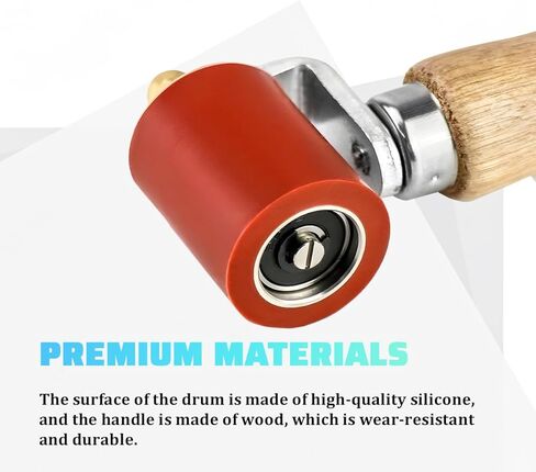 Car Silicone Seam Roller, 40mm Smoothing Press Seam Handheld Roller Tool for PVC, TPO, EPDM, Automotive Audio Sound Deadening Hand Welding Tool, Universal for Vehicles in Kuwait