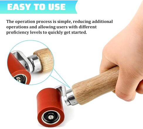 Car Silicone Seam Roller, 40mm Smoothing Press Seam Handheld Roller Tool for PVC, TPO, EPDM, Automotive Audio Sound Deadening Hand Welding Tool, Universal for Vehicles in Kuwait