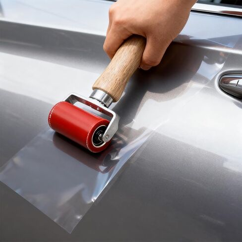 Car Silicone Seam Roller, 40mm Smoothing Press Seam Handheld Roller Tool for PVC, TPO, EPDM, Automotive Audio Sound Deadening Hand Welding Tool, Universal for Vehicles in Kuwait