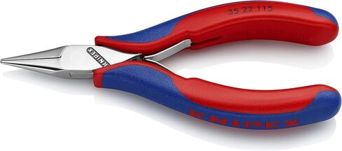 KNIPEX Tools - Electronics Pliers, Half Round Tips, Multi-Component (3522115), 4.5 in Saudi Arabia