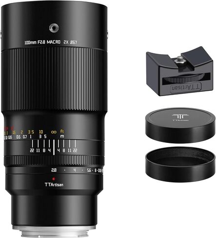TTArtisan 100mm F2.8 Macro 2X Full Frame Camera Lense Compatible with Fuji GFX-Mount Camera Fuji GFX-Mount Camera GFX100, GFX100II, GFX 50S, GFX 50SII, GFX 50R, GFX100S, GFX100SII in Saudi Arabia
