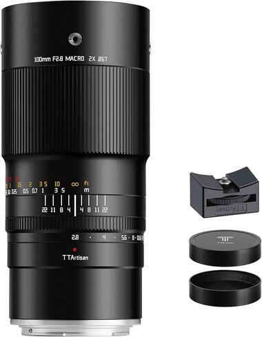 TTArtisan 100mm F2.8 Macro 2X Full Frame Camera Lense Compatible with Fuji GFX-Mount Camera Fuji GFX-Mount Camera GFX100, GFX100II, GFX 50S, GFX 50SII, GFX 50R, GFX100S, GFX100SII in Saudi Arabia