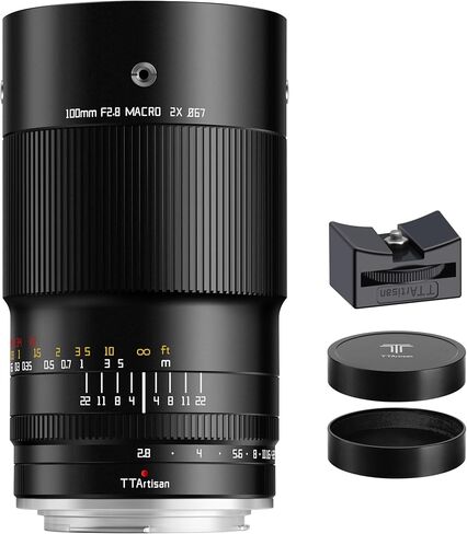TTArtisan 100mm F2.8 Macro 2X Full Frame Camera Lense Compatible with Fuji GFX-Mount Camera Fuji GFX-Mount Camera GFX100, GFX100II, GFX 50S, GFX 50SII, GFX 50R, GFX100S, GFX100SII in Saudi Arabia