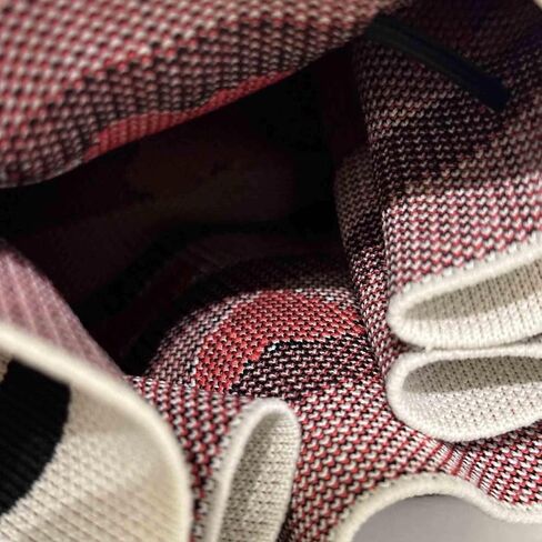 حقيبة دلو كروشيه متماسكة برباط على شكل قلب، حقيبة كروس صغيرة لطيفة للنساء، حقائب كتف كورية عصرية كاجوال مخططة للاستخدام اليومي in Kuwait