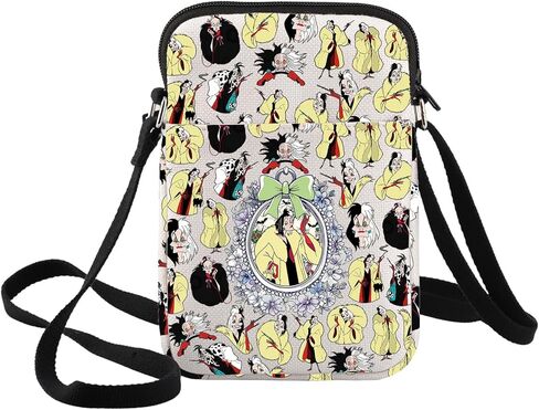 BWWKTOP Villain Cruella Crossbody Bag Devil Witch Fans Gift Evil Queen Shoulder Bag Villain Merch in Saudi Arabia