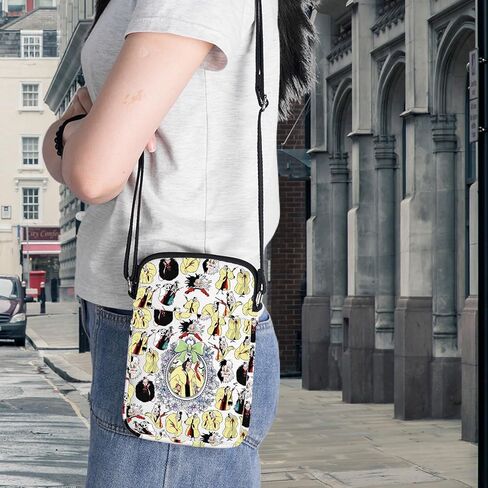 BWWKTOP Villain Cruella Crossbody Bag Devil Witch Fans Gift Evil Queen Shoulder Bag Villain Merch in Saudi Arabia
