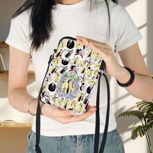 BWWKTOP Villain Cruella Crossbody Bag Devil Witch Fans Gift Evil Queen Shoulder Bag Villain Merch in Saudi Arabia