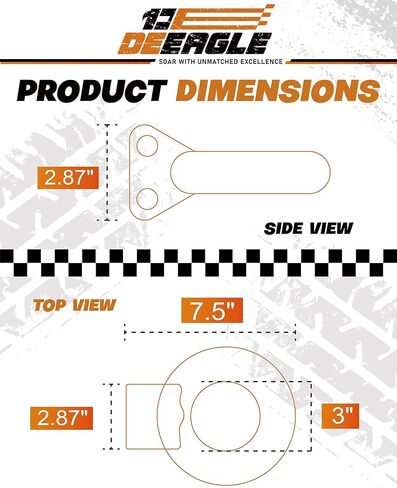 DEEAGLE Pintle Hitch Lunette Ring, 24,000LBS Towing Weight, Pinle Hitch with Lunette, Tow Eye for Adjustable Channel Bracket, Trailers and Towing Accessories in Kuwait